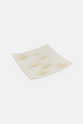 Maser Square Dessert Plate, White