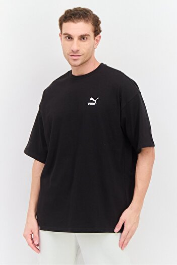 Puma Men Over Sized Fit Short Sleeve Training T-Shirt , Black