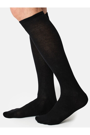 NUR DIE Kniestrümpfe Fit & Vital ohne einschneiden Knie-Strümpfe Thermo-Socken Overknee