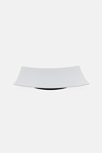 Maser Ceramic Square Flat Plat, White