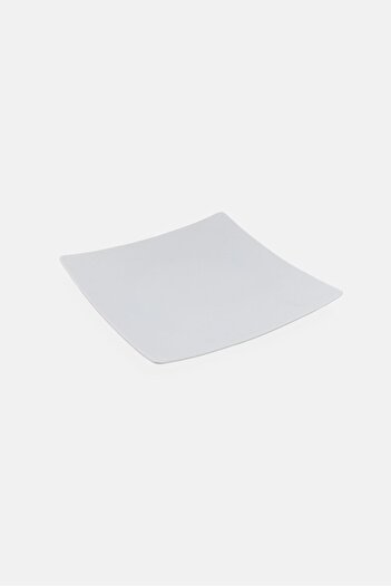 Maser Ceramic Square Flat Plat, White