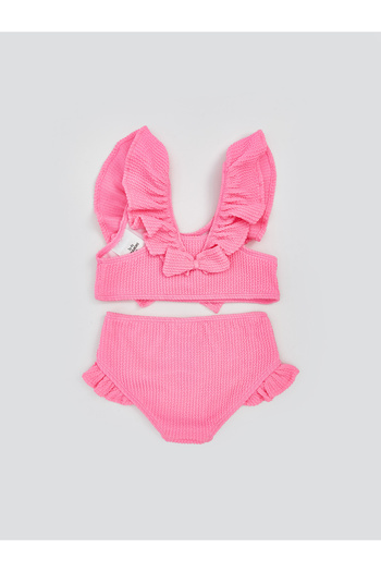 LC Waikiki Girl's Bikini Set with Ribbon Detail