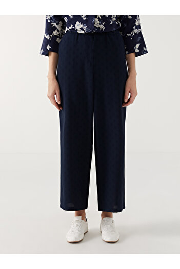 LC Waikiki Women's Polka Dot Trousers with Elastic Waist