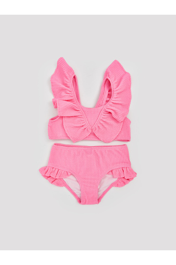 LC Waikiki Girl's Bikini Set with Ribbon Detail