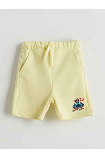 LC Waikiki Printed Boys' Shorts with Elastic Waist