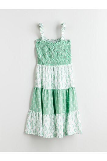 LC Waikiki Square Collar Floral Girl's Dress