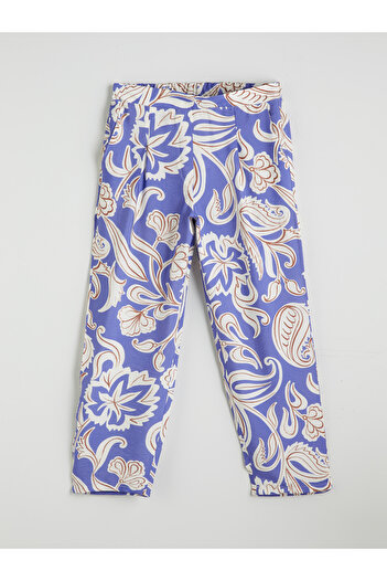 LC Waikiki Floral Women's Trousers with Elastic Waist