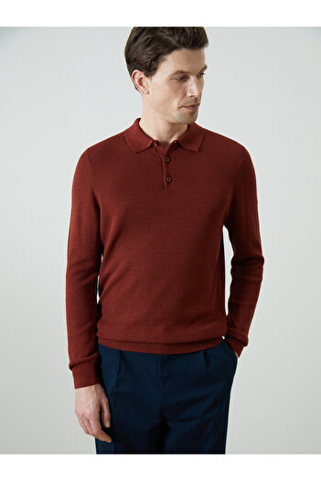 LC Waikiki Polo Neck Long Sleeve Men's Knitwear Sweater