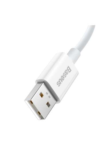 Baseus USB to Type-C Data Cable 65W, 2m - Superior Series (CAYS001002) - White