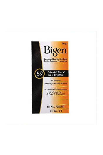 BİGEN Bigen Permanent Hair Dye Powder, No. 59 Oriental Black, 6 g