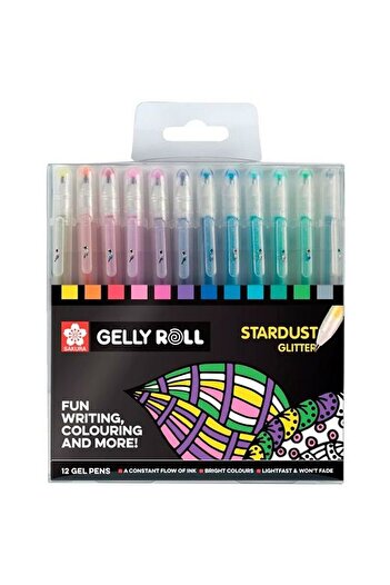 Talens Talens Sakura Stardust Glitter Gel Pen Set 12 Pieces