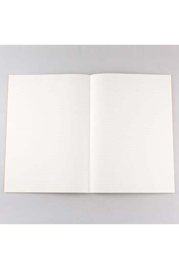 Muji 7 mm Horizontal Ruled Line Notebook, 30 Sheets, A4, Beige