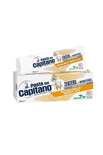 Pasta Del Capitano Toothpaste, Pasta del Capitano, Bio Ginger, antibacterial action, 75 ml