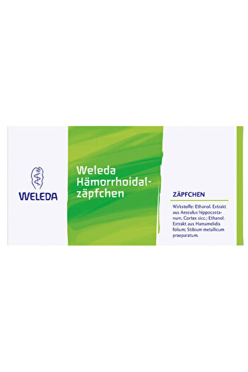 Weleda Suppositories, Weleda, Relieves Burns and Itching after Hemorrhoids, 10 pcs.