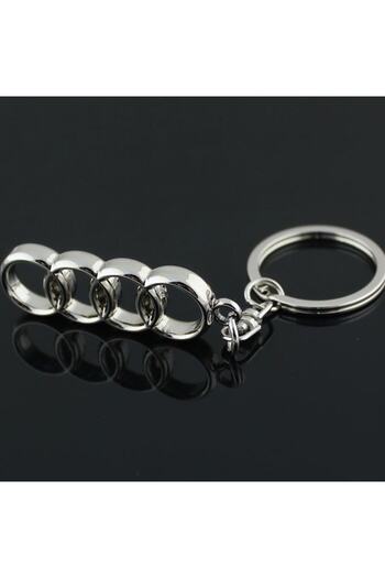 Store For Audi A4 after 2016 3D Metal Automobile Keychain - Chrome Plated Auto Keychain