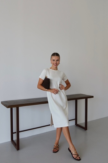 Patreon Oversize Modal Dress with Side Slits