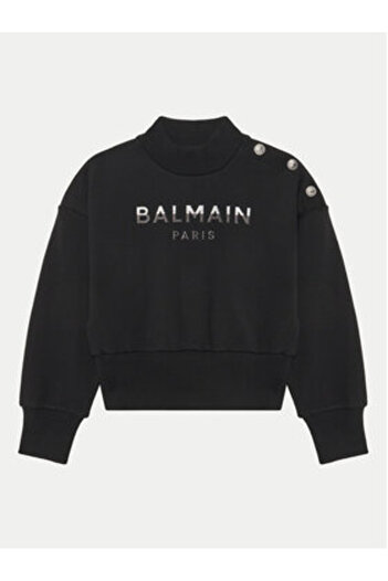BALMAIN Hanorac pentru fete BV4A90-Z0081 Negru