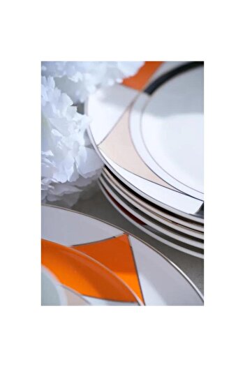 ACAR Arıeta Porcelain 19 Piece Cake Set for 6 People Mst513
