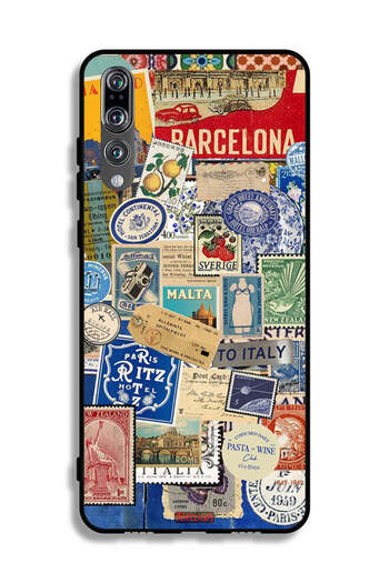 Tolwak Huawei P20 Pro Protective Case Cover Stickers Of Different Cities