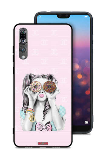 Tolwak Huawei P20 Pro Protective Case Cover Holding Two Donuts