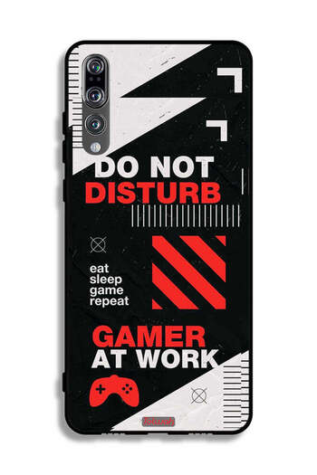 Tolwak Huawei P20 Pro Protective Case Cover Do Not Disturb Gamer At Work