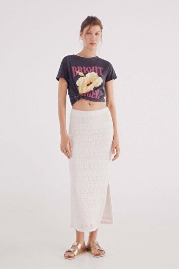 Springfield crochet midi skirt