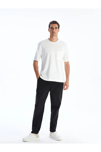 LC Waikiki Lcw Vision Ecru Crew Neck Men's T-Shirt