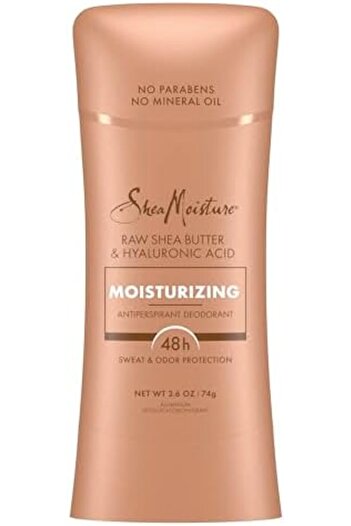Shea Moisture Antiperspirant Deodorant Stick with Raw Shea Butter and Hyaluronic Acid Moisturizing for 48 Hours of