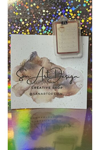 ŞAN ART DESİGN Acrylic Book Mark Retro Coffee Theme Is 1 Piece