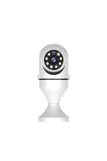 JustZEN JustZEN bulb-type surveillance camera, HD 1280*720p resolution, 3 MP, 360 Panorama, Night Vision