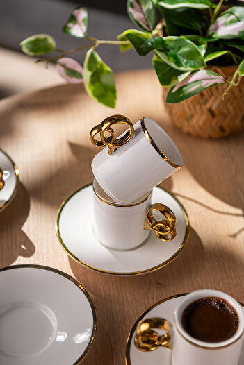 Emsan Wedding 90 ml 6'lı Kahve Fincan Takımı