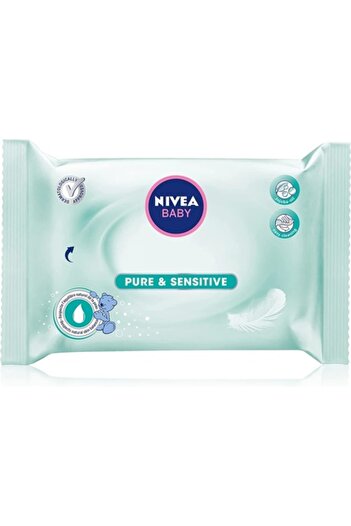 NIVEA Baby wipes, Nivea Baby Pure & Sensitive, 63 pieces