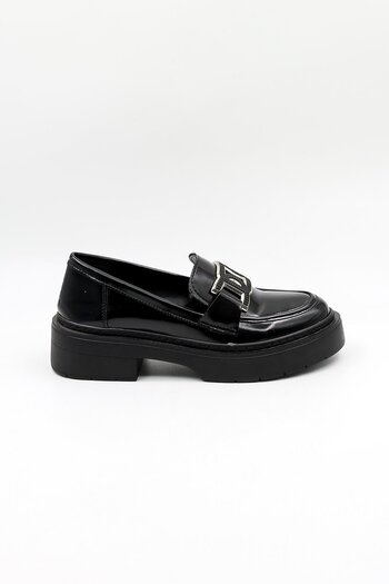 KRISTE BELL Buckle Casual Classic Shoes Kb5005 Black Patent Leather