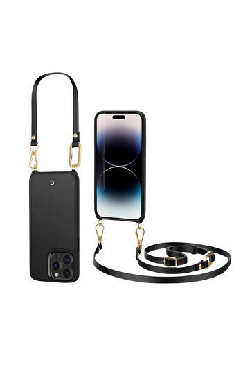 Spigen Ciel by CYRILL iPhone 14 Pro Max Askılı Kılıf Classic Charm Mag MagSafe özellikli Black - ACS04882
