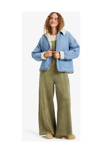 Roxy Not so Basic - Sherpa Lined Denim Jacket for Women