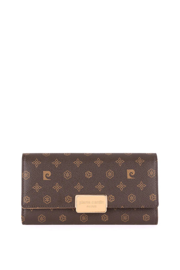 Pierre Cardin Coffee Monogram Women's Wallet 06Pc24K2007