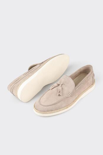 Elle Shoes Bej Deri Erkek Günlük Ayakkabı