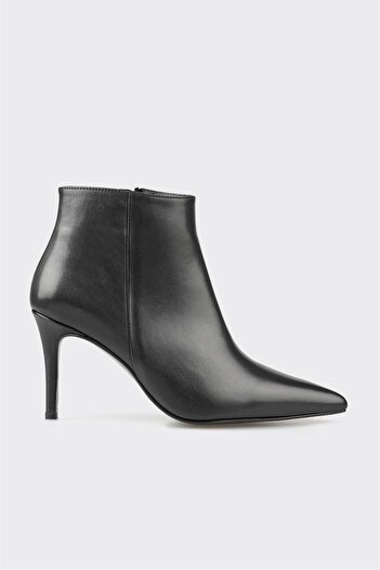 Elle Shoes Black Leather Women's Classic Boots