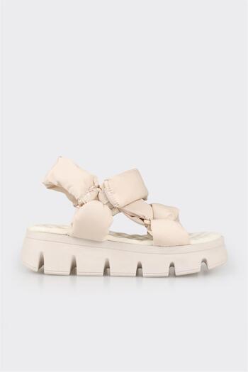 Elle Shoes Beige Women's Sports Sandals