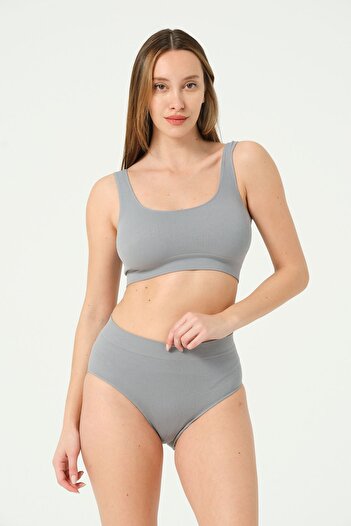 FOREVER MORE Women's Ribbed Flexible Seamless Bustier