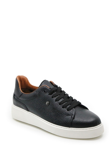 Pierre Cardin Prime Γνήσιο Δερμάτινο Casual Daily Ανδρικό Sneaker Μαύρο/Λευκό