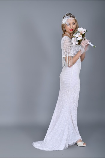 GATSBYLADY LONDON Hailey Maxi Dress in White