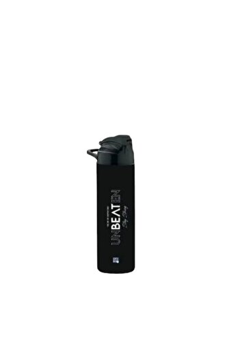 Gıpta Unbeaten Tritan Painted Patterned Flask with Straw 630Cc (Black)