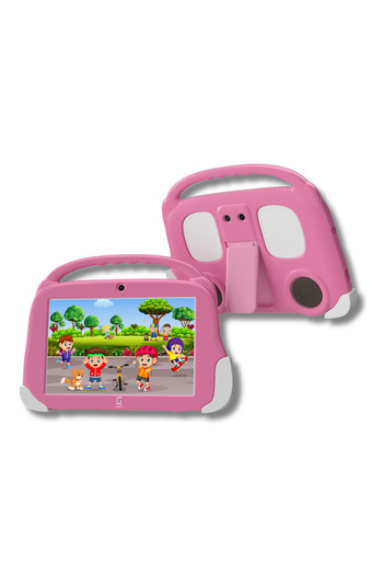 FAMIFY KidsTAB children's tablet, 8 inch, powder pink + case and 64 GB memory card included