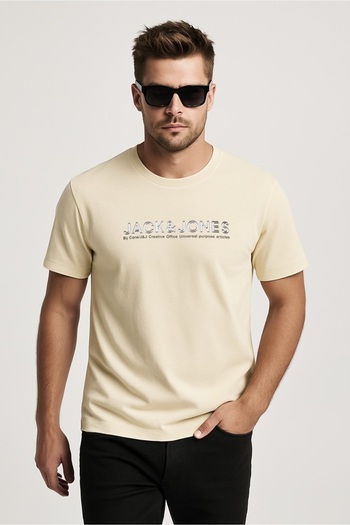 Jack & Jones Ανδρικό μπλουζάκι με στρογγυλή λαιμόκοψη Jack&jones Dynamic Branding Crew Neck
