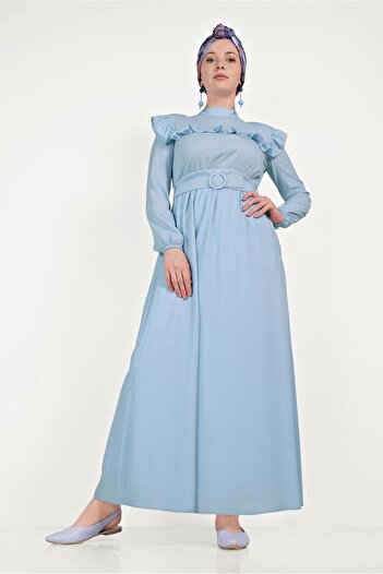 Alvina 40462 Model Ruffle Detailed Dress