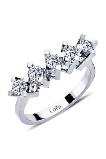 Lova H Renk 0,70 Karat Pırlanta Beştaş Yüzük - 1050222