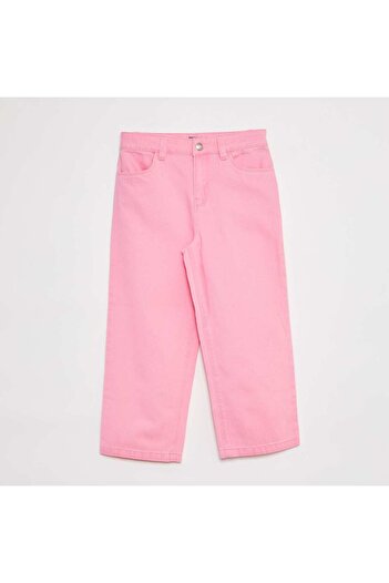 KIABI Cropped denim trousers PINK