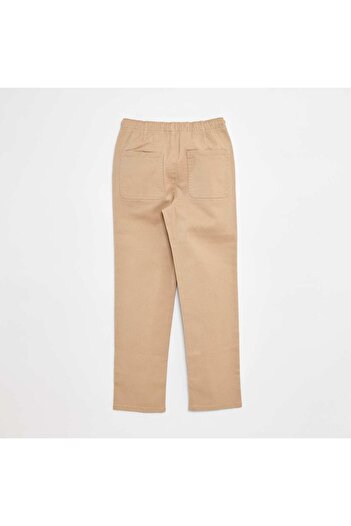 KIABI Plain regular-fit trousers BEIGE
