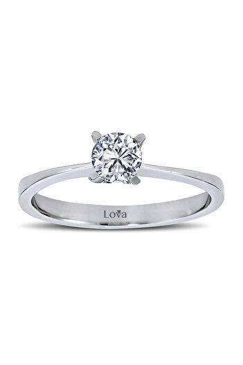 Lova F Renk 0,36 Karat Pırlanta Tektaş Yüzük - 1030166